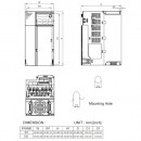 Przemiennik częstotliwości 3-fazowy 7,5 kW 400V AC Delta Electronics VFD17AMS43AFSHA